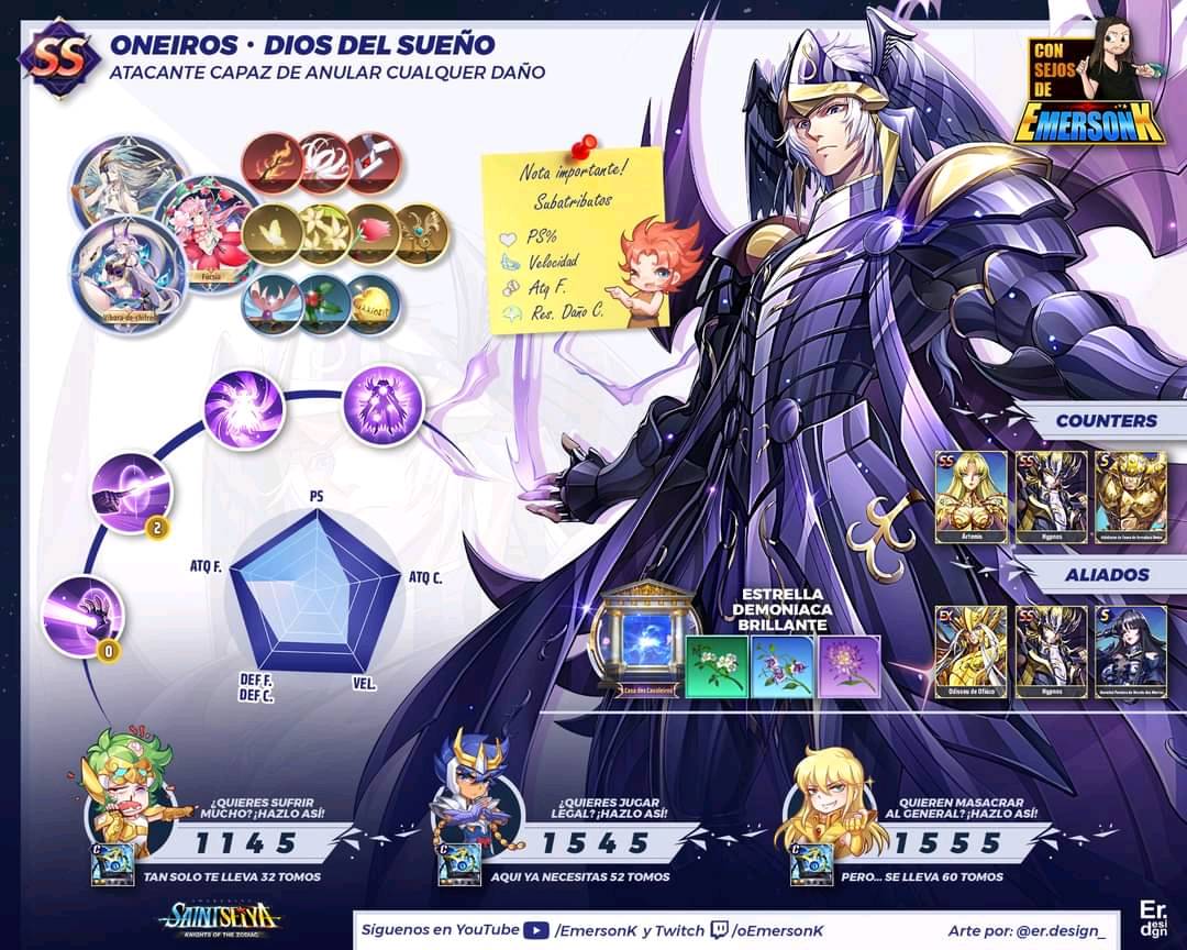 Oneiros Saint Seiya Awakening Knights Of The Zodiac Official Forum