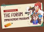 Participate in the Forum Improvement Program! 
