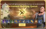 Question on the new permanent building queue package 