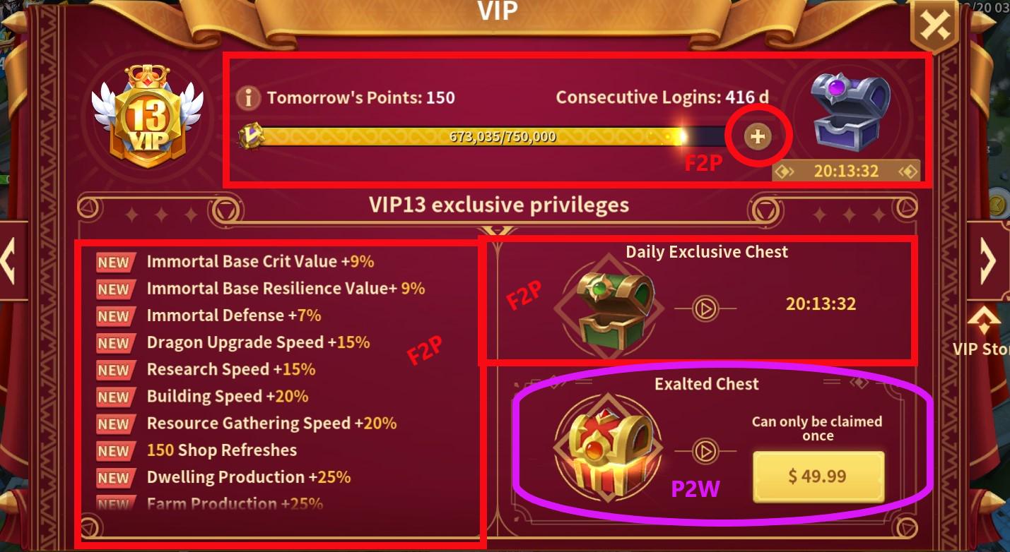 P2W versus F2P, how it should be – Infinity Kingdom Official Forum