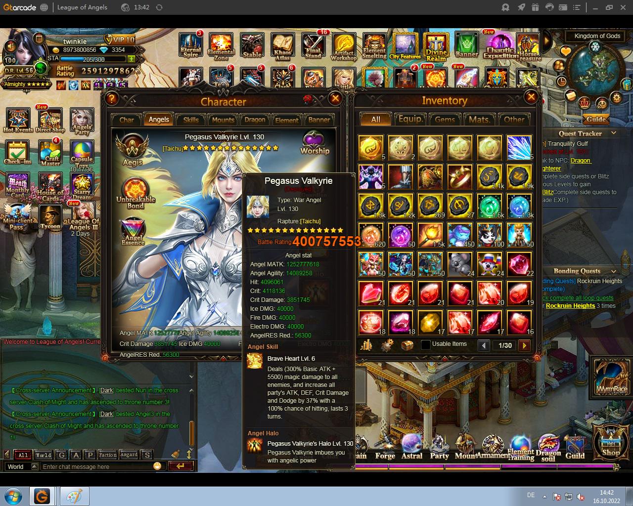 What happend to Angel Rapso??? League of Angels Official Forum