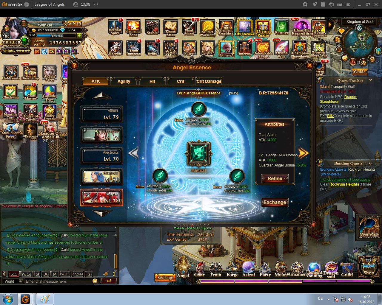 What happend to Angel Rapso??? League of Angels Official Forum