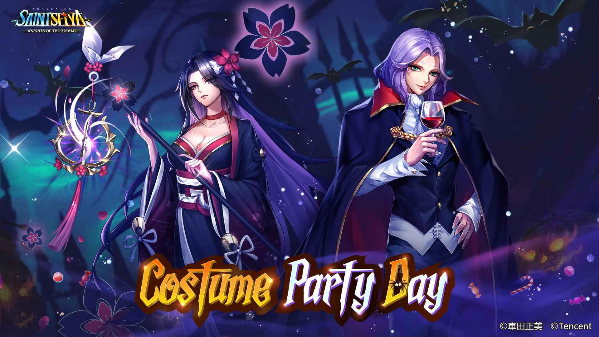 The halloween costume party has begun saint seiya awakening