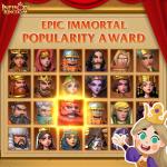 The Epic Immortal popularity contest begins now! 