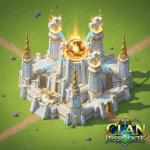 Oracle of the Divine Firmament! A celestial castle where wisdom, magic, and destiny come together. 