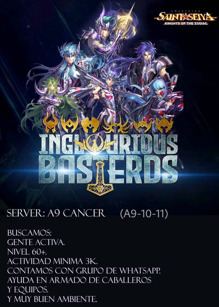 Inglourious Basterds Saint Seiya Awakening Knights of the Zodiac