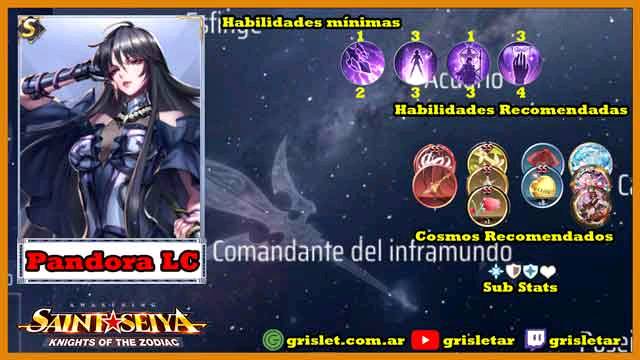 Guía Pandora Lost Canvas – Saint Seiya Awakening : Knights of the ...