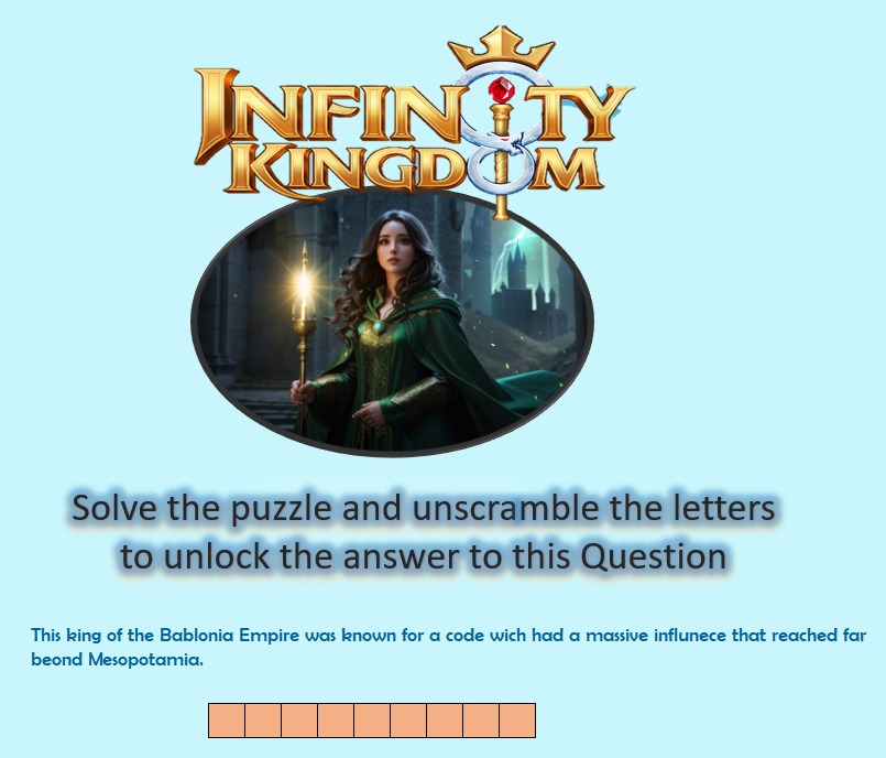 An Infinity Kingdom Crossword Puzzle Infinity Kingdom Official Forum