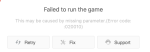 Bug cannot start the game 