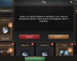 A little request/suggestion for Alliance Mobilization. 