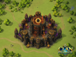 Black Sun Throne! A dark castle that looks like it holds the power of an eternal eclipse.